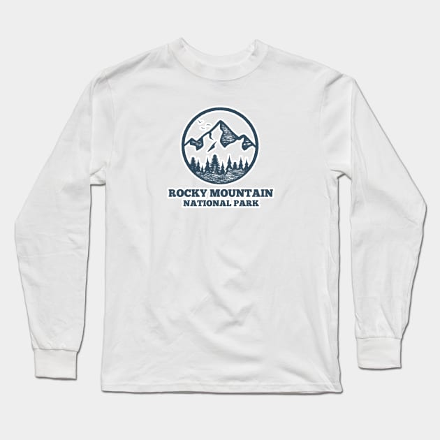 Rocky Mountain National Park Long Sleeve T-Shirt by roamfree